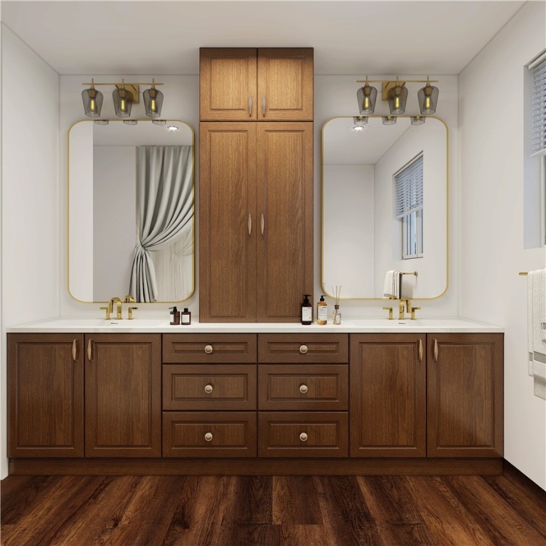 900 Winding Road College Station, TX 77840 - Photo 4 of 6 a bathroom with a sink and mirror