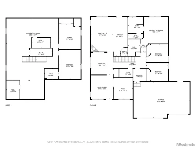 a picture of a floor plan