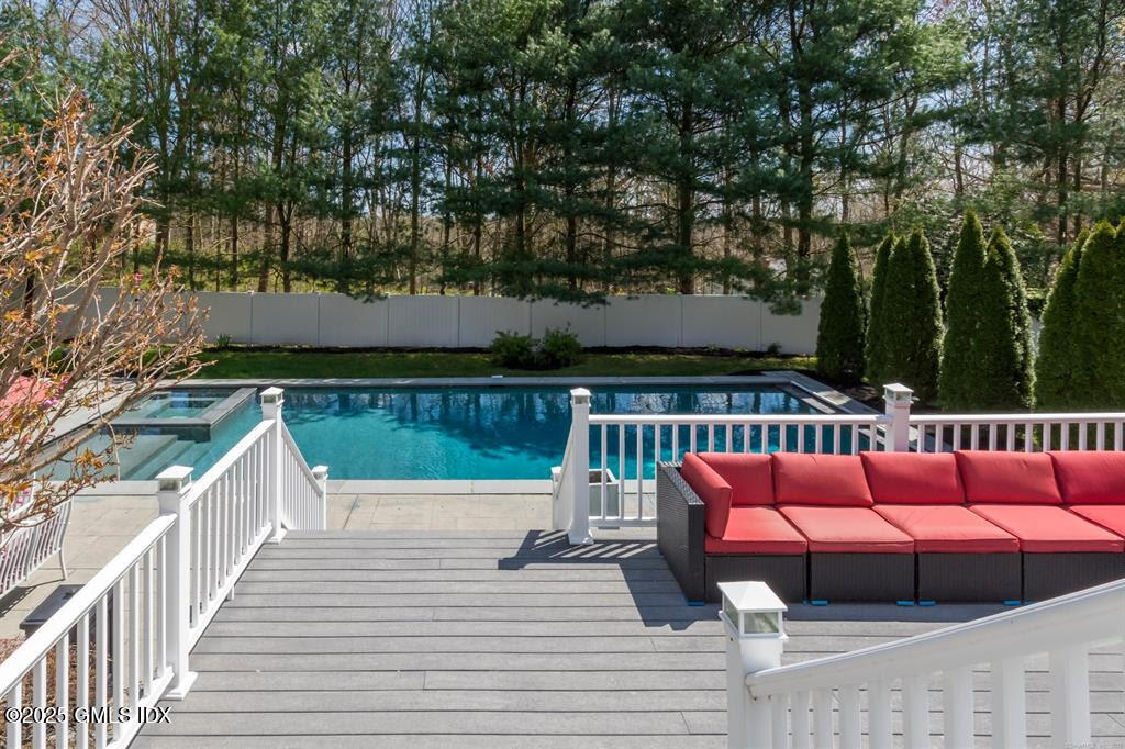 112 Old Belden Hill Road Wilton, CT 06897 - Photo 29 of 38 a view of balcony with outdoor seating