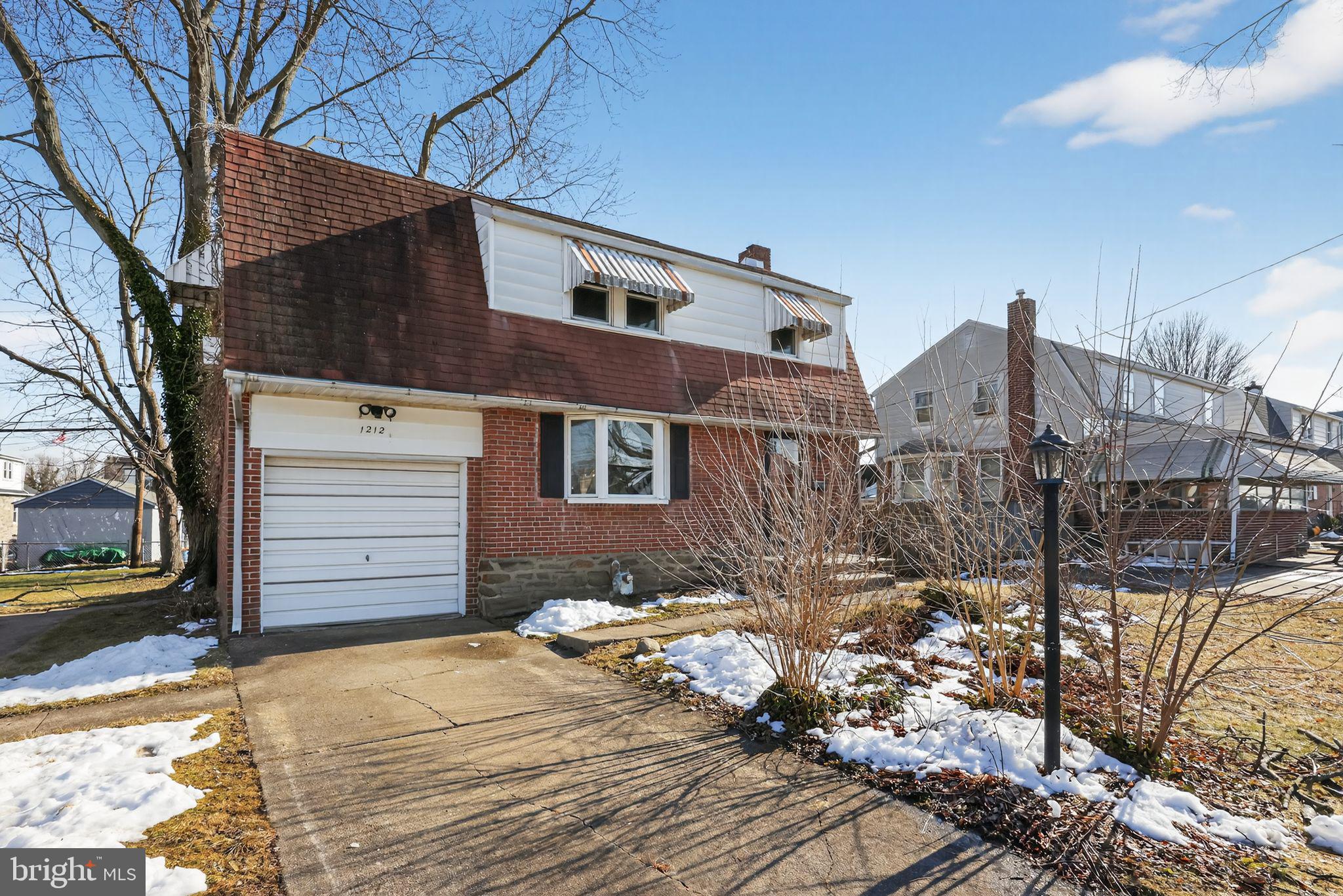 a view of a house with a bed