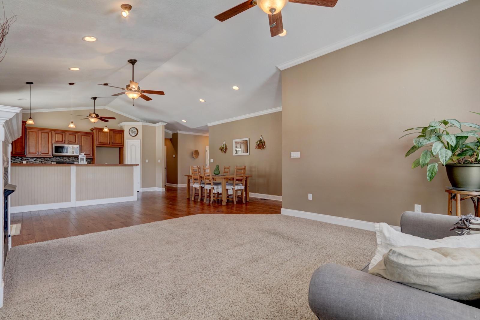 1013 Blockhouse Valley Road Clinton, TN 37716 - Photo 7 of 37 a living room with furniture and a chandelier