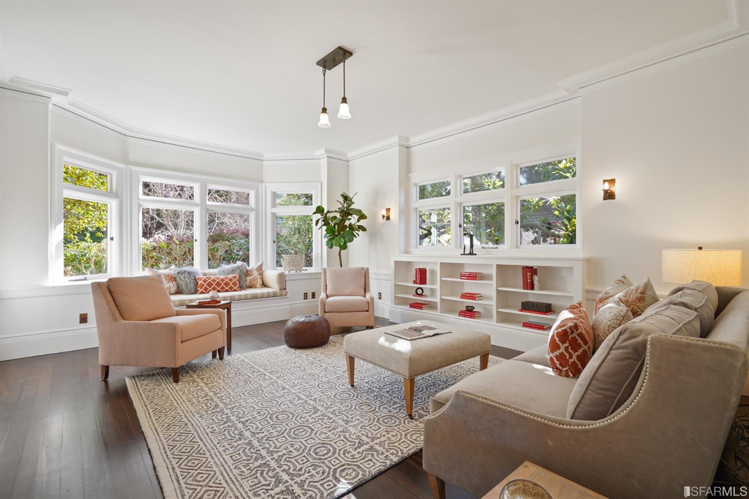 1314 Arch Street Berkeley, CA 94708 - Photo 18 of 90 a living room with furniture and a large window