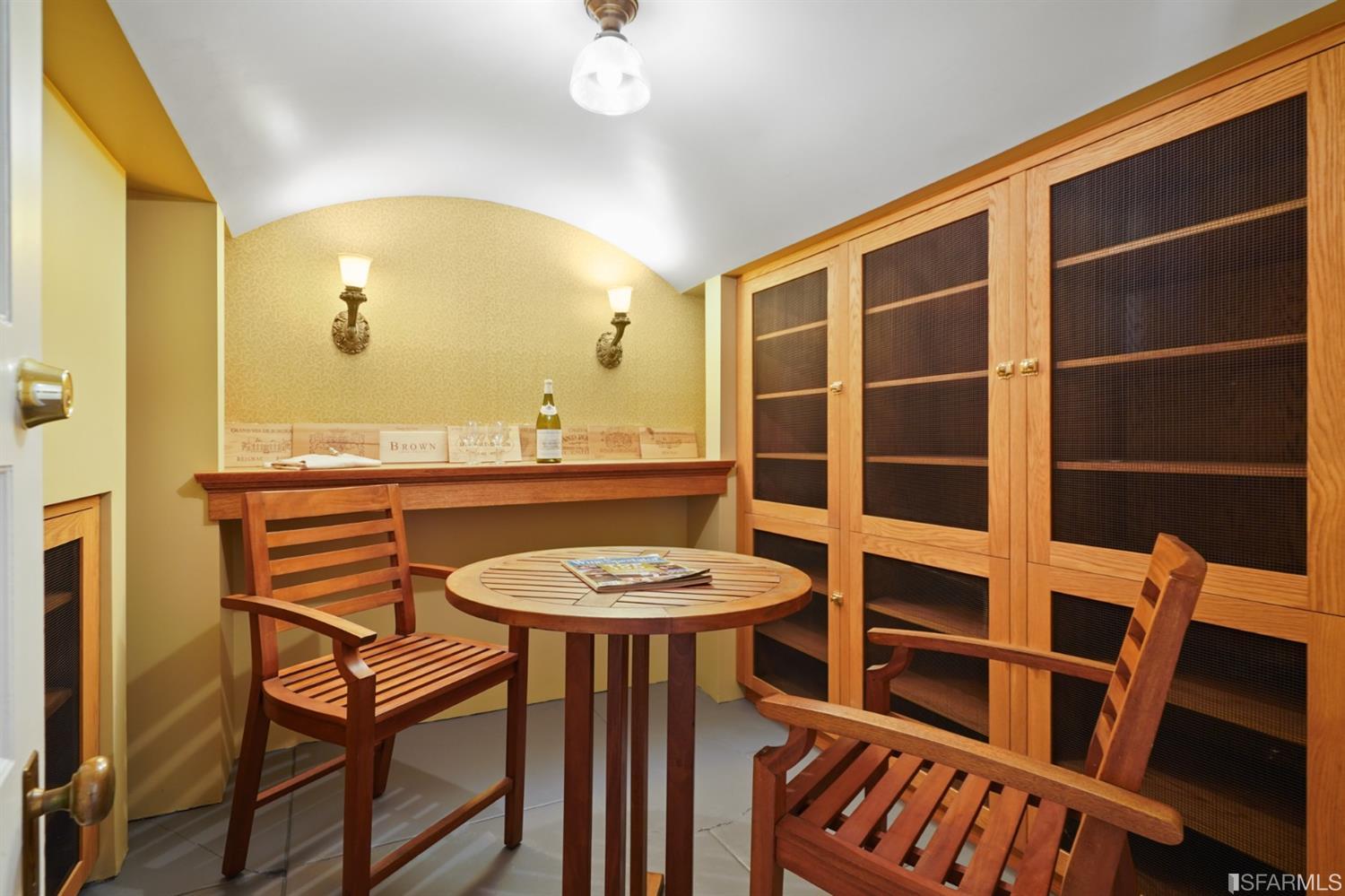 1314 Arch Street Berkeley, CA 94708 - Photo 54 of 90 a view of a dining room with furniture and a mirror