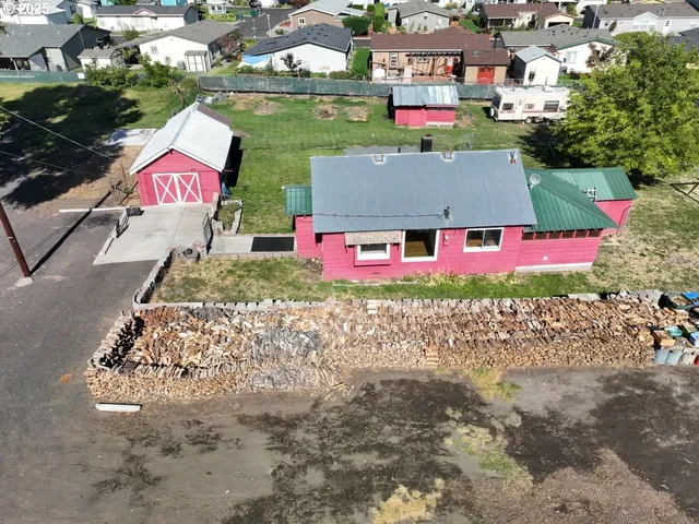 a view of city and swimming pool