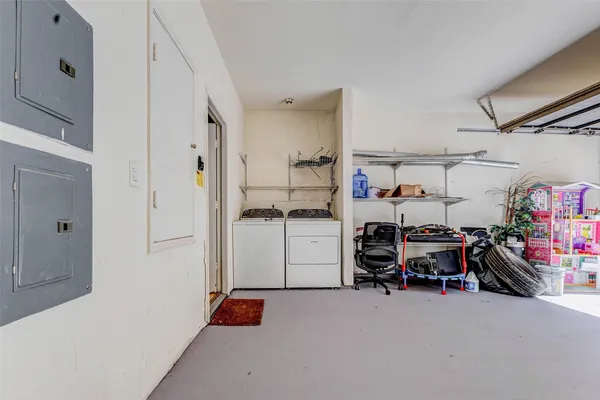 a view of a storage & utility room