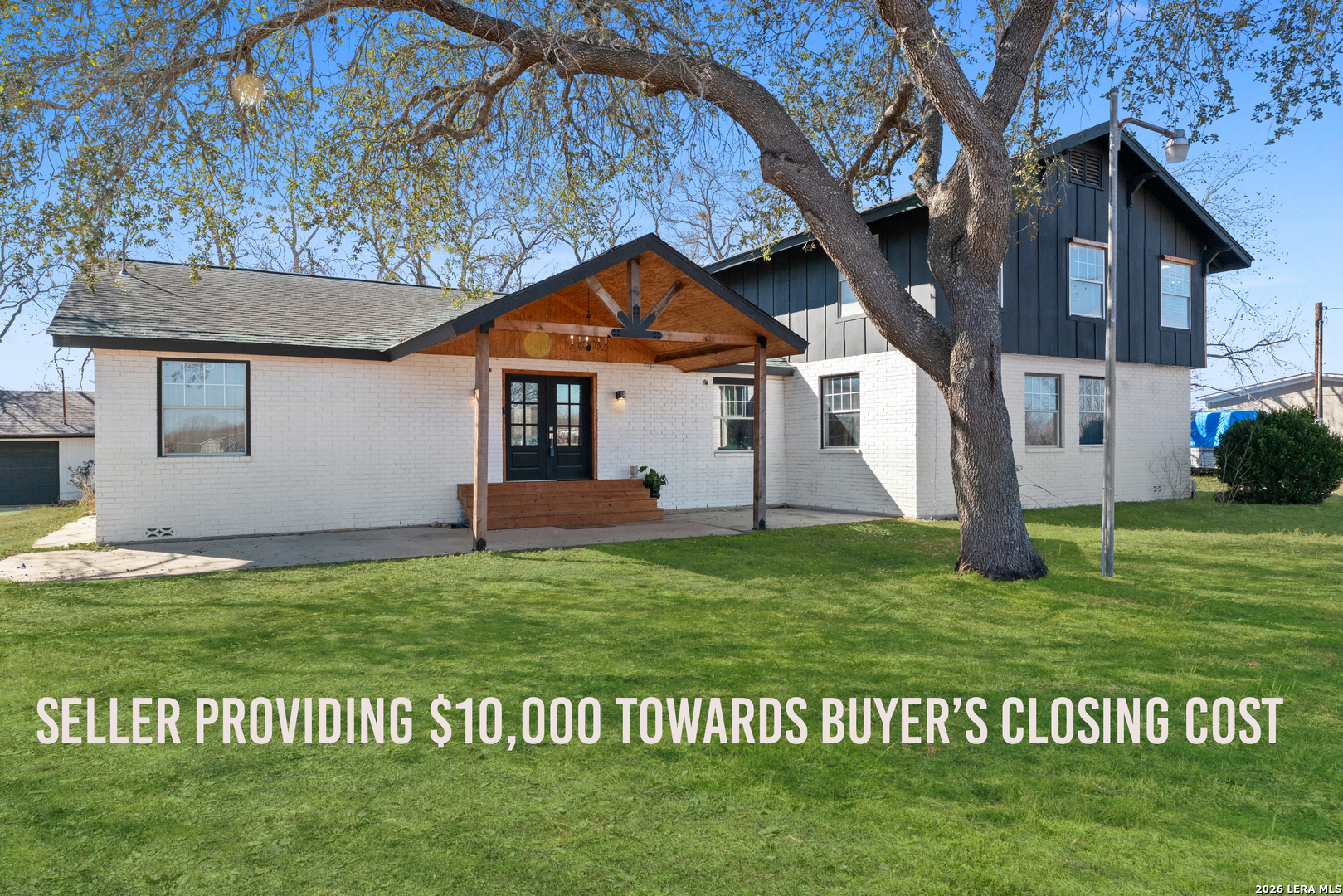 15285 South Skaggs Road Atascosa, TX 78002 - Photo 1 of 36 a view of a house with a yard