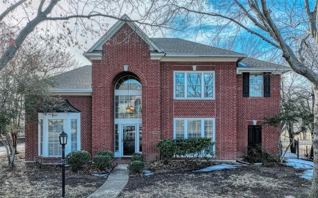 a front view of a house