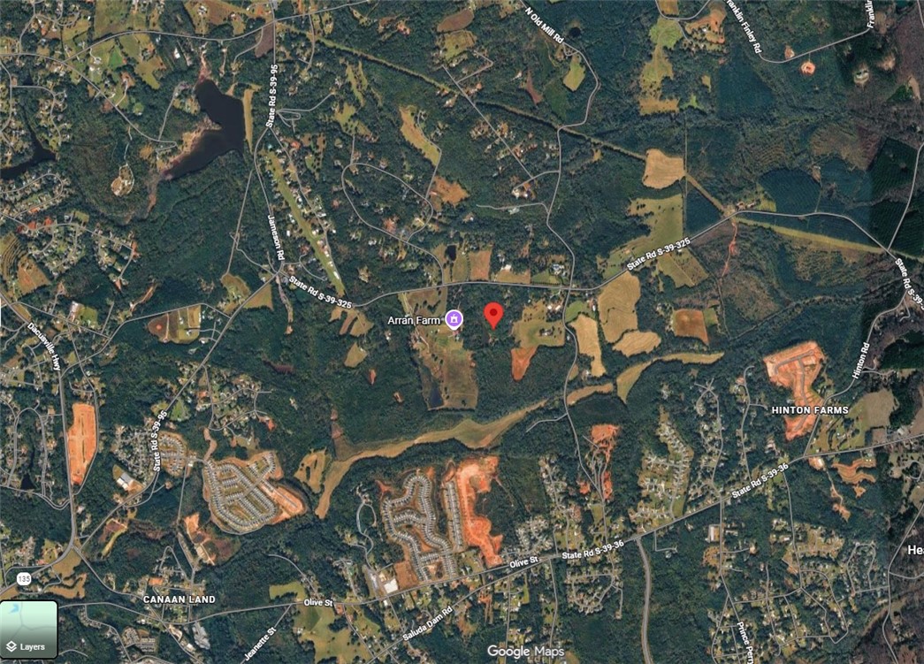 0 Lenhardt Road Easley, SC 29640 - Photo 11 of 11 Satellite perspective shows the property location nestled within the surrounding rural landscape.