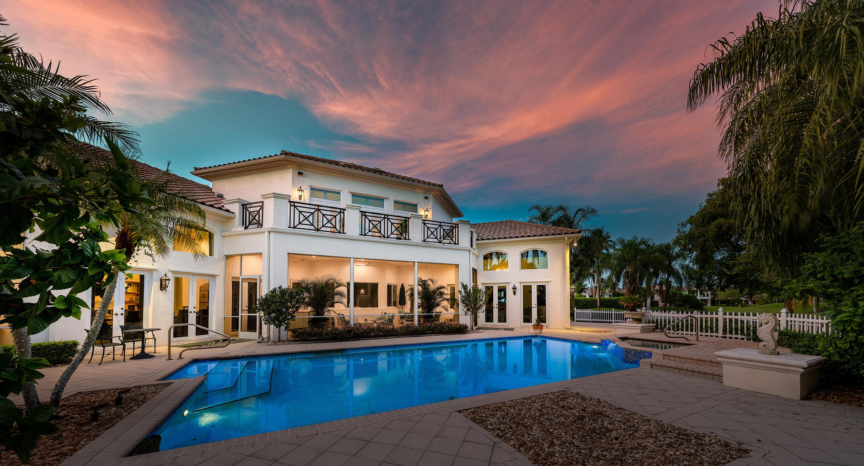 17153 Ericarose Court Boca Raton, FL 33496 - Photo 79 of 133 Rear of Home - Dusk