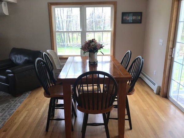487 Sheldon Road Fitchburg, MA 01420 - Photo 17 of 27 a view of a dining room with furniture window and wooden floor