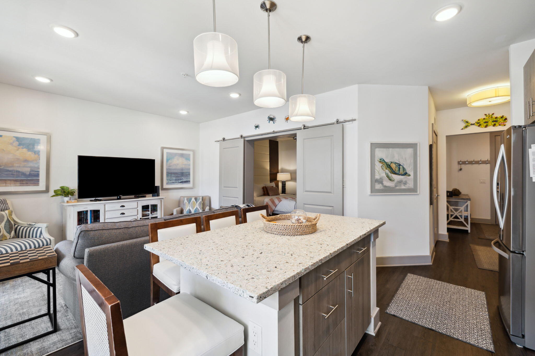 10941 East County Highway 30A, Unit 325 Inlet Beach, FL 32461 - Photo 2 of 36 a view of a dining room with furniture