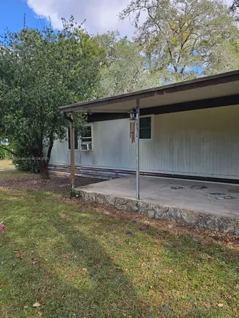 a backyard of a house