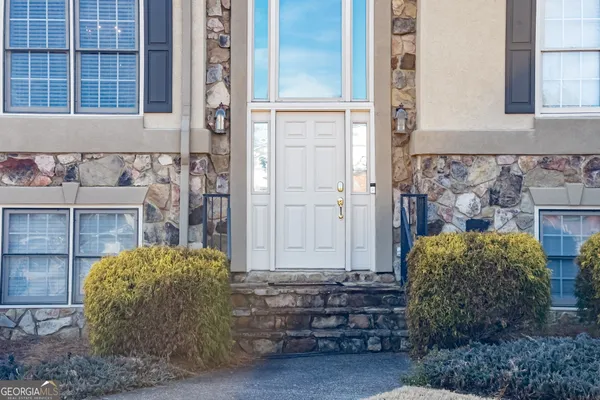 a view of front door of house