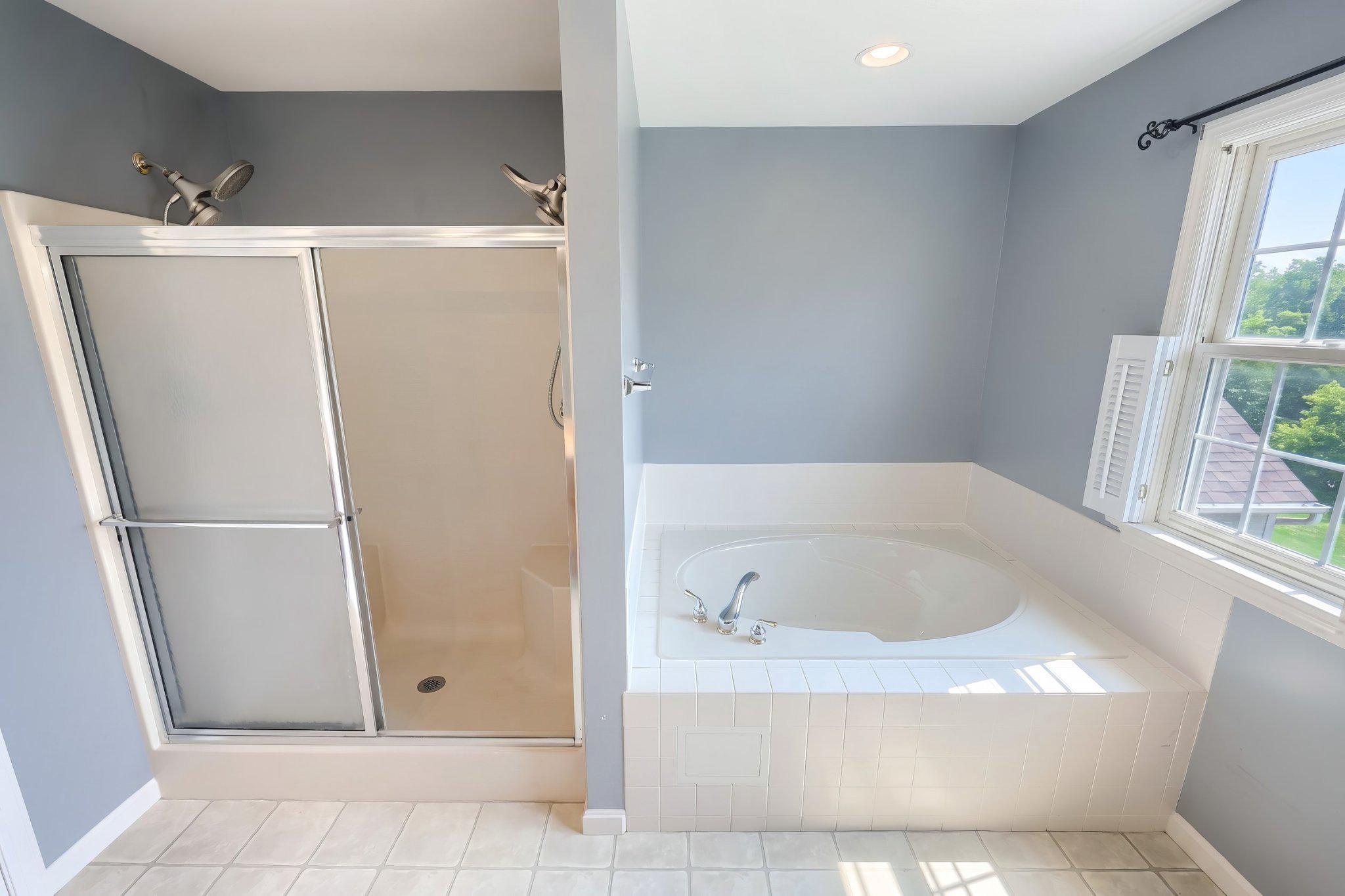 1540 Lilac Road York, PA 17408 - Photo 39 of 74 Primary Bathroom Tub and Shower