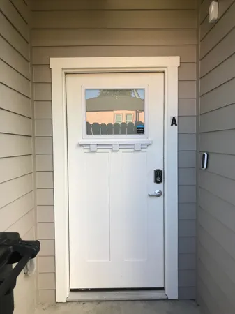 a house with trees in the background