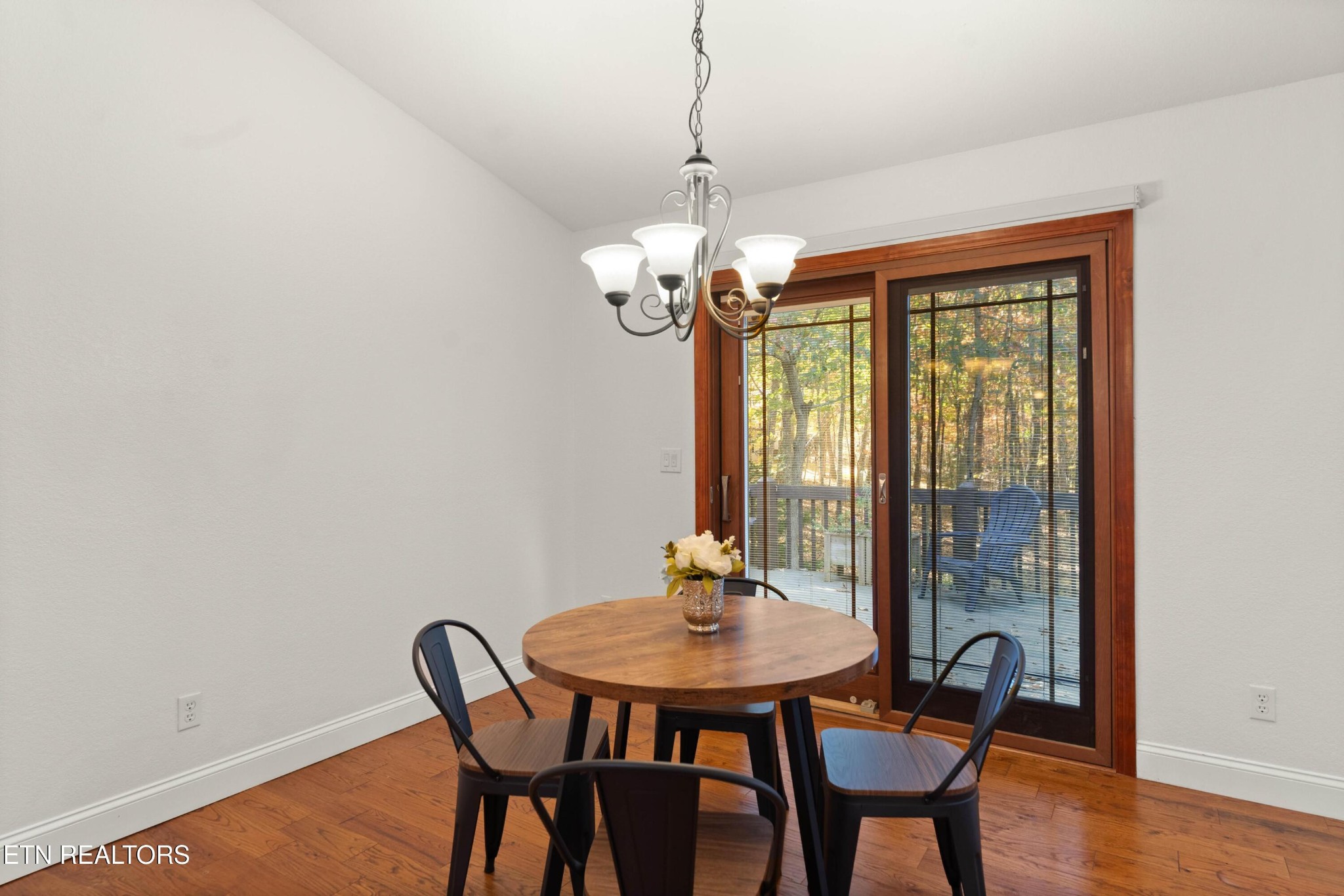 109 Markham Lane Crossville, TN 38558 - Photo 11 of 38 a dining room with furniture a chandelier and wooden floor