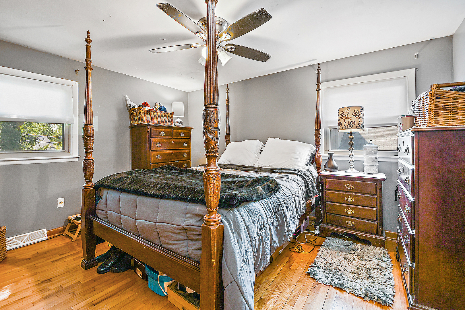1143 Ridge Road Homewood, IL 60430 - Photo 15 of 26 a bedroom with a bed and wooden floor