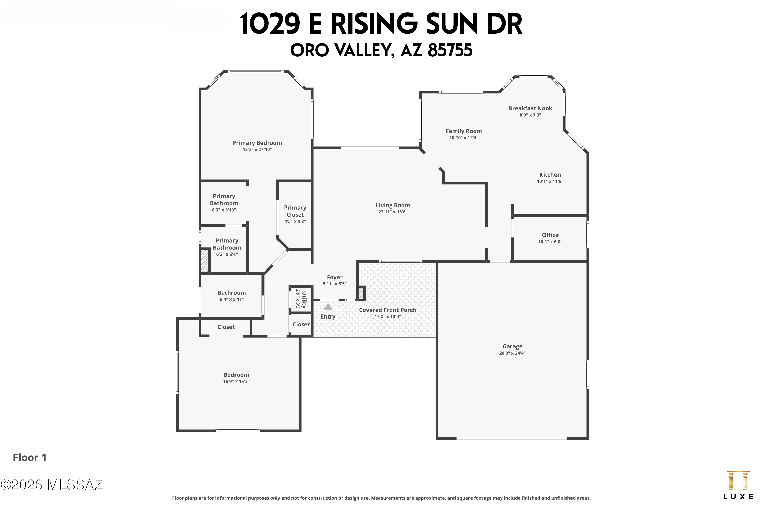 1029 East Rising Sun Drive Oro Valley, AZ 85755 - Photo 51 of 51 Expanded Silvercreek Model -- 2nd Bedroom Expanded for crafts, quilting, Guests, etc.