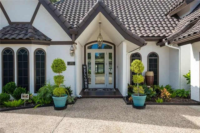 a front view of a house