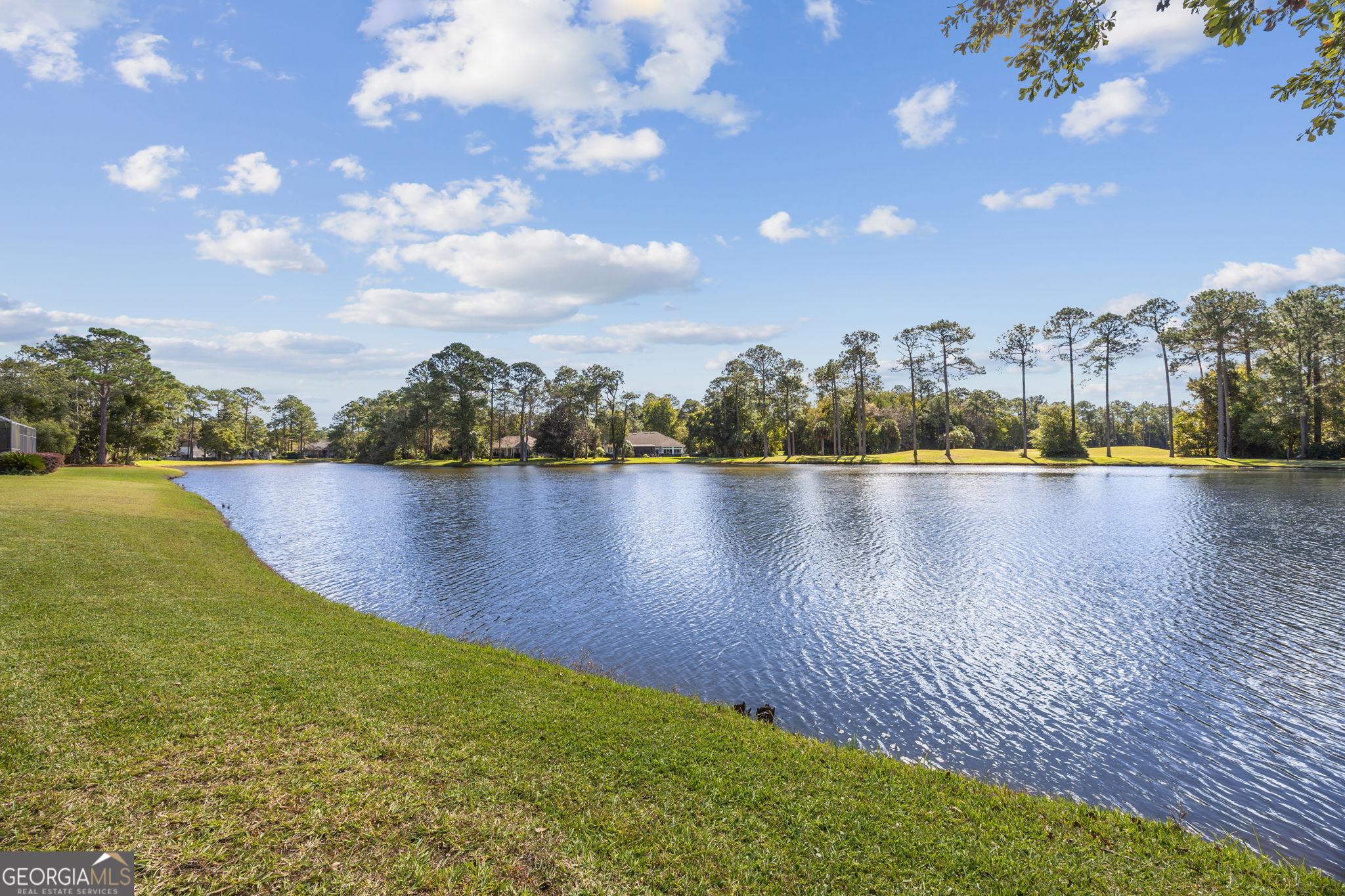 502 Cardinal Circle East St. Marys, GA 31558 - Photo 44 of 73 a view of a lake with houses in the back