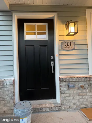 a view of a door of the house