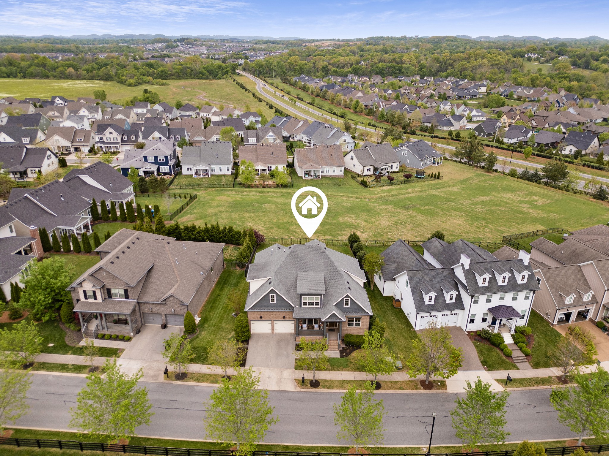 148 Truman Road West Franklin, TN 37064 - Photo 36 of 42 an aerial view of residential houses with outdoor space