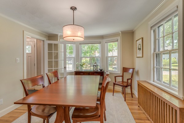 100 Mayflower Road Needham, MA 02492 - Photo 11 of 28 a view of a dining room with furniture window and outside view