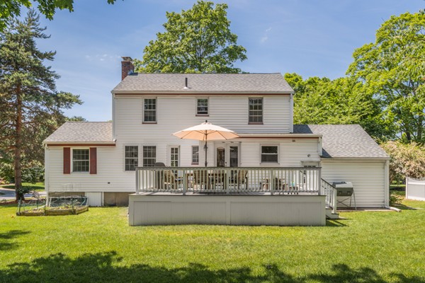 100 Mayflower Road Needham, MA 02492 - Photo 28 of 28 a view of a house with swimming pool and a yard