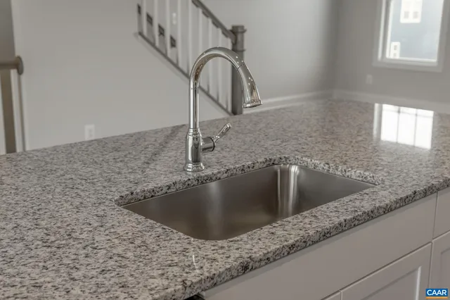 a close view of sink and tap
