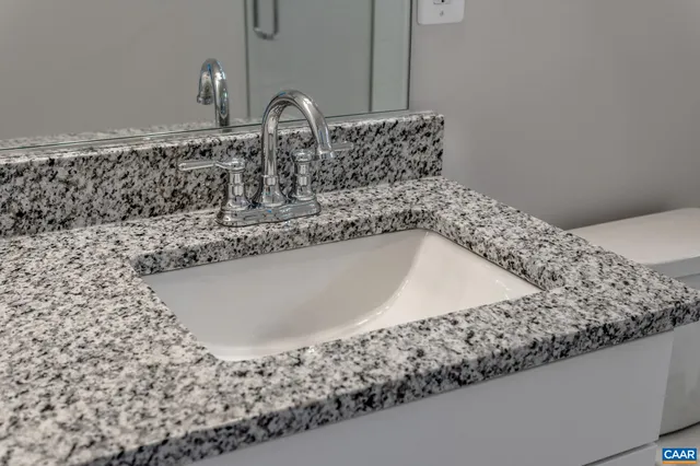 a close view of sink and tap