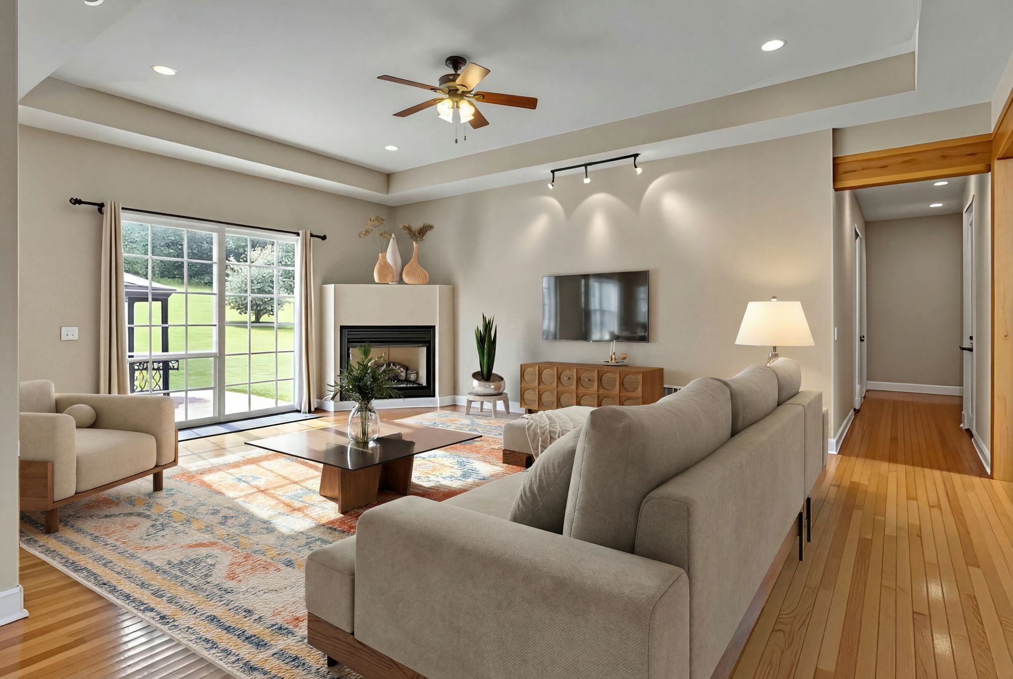 790 Blooming Grove Road Pulaski, TN 38478 - Photo 20 of 67 a living room with furniture and a fireplace