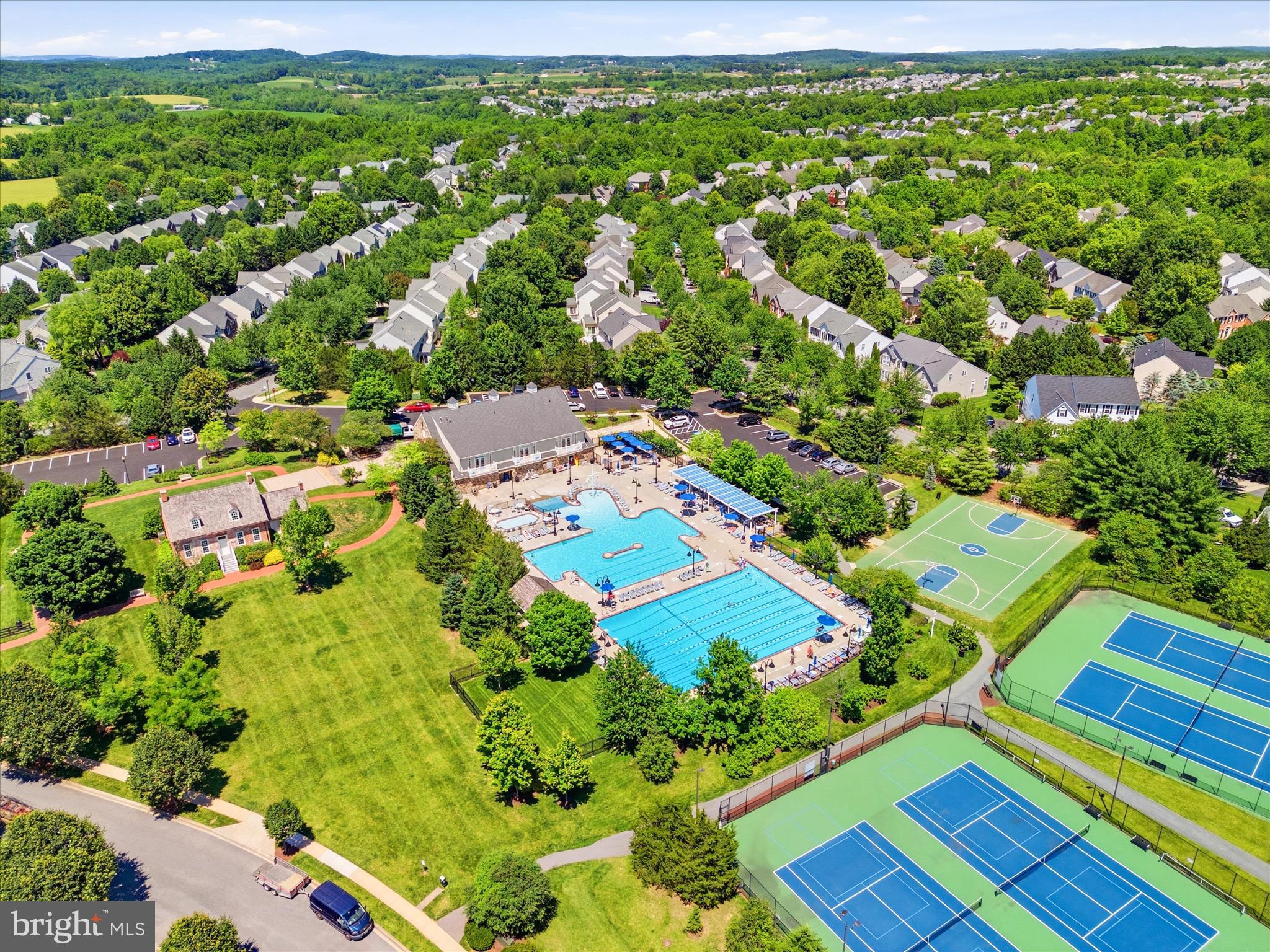9009 Bealls Farm Road Frederick, MD 21704 - Photo 40 of 41 an aerial view of residential houses with outdoor space and street view