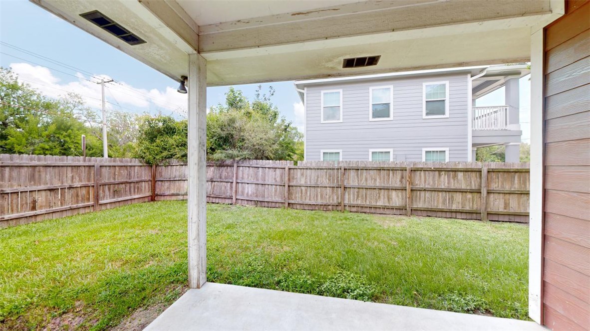 821 Ave B College Station, TX 77840 - Photo 29 of 33 a view of a backyard with a garden