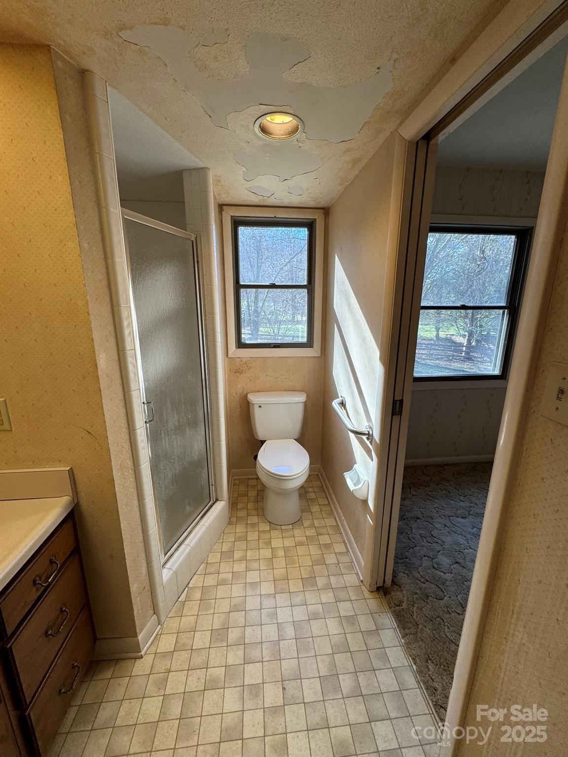 80 Larkspur Lane Cullowhee, NC 28723 - Photo 29 of 34 a bathroom with a toilet and a shower