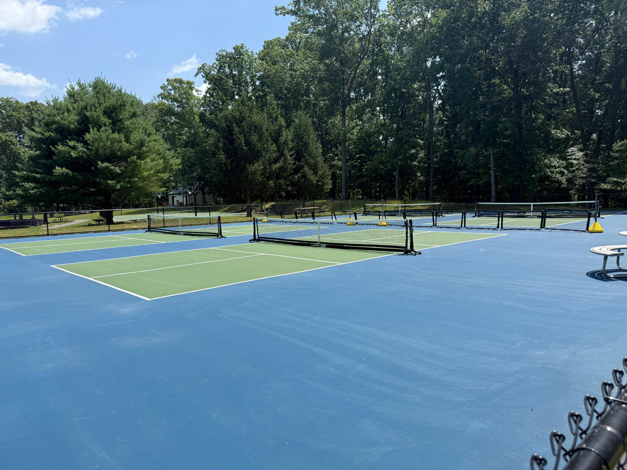 4 Martz Road Sykesville, MD 21784 - Photo 9 of 12 a view of a tennis ground with large trees