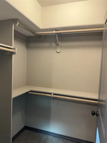 a close view of closet