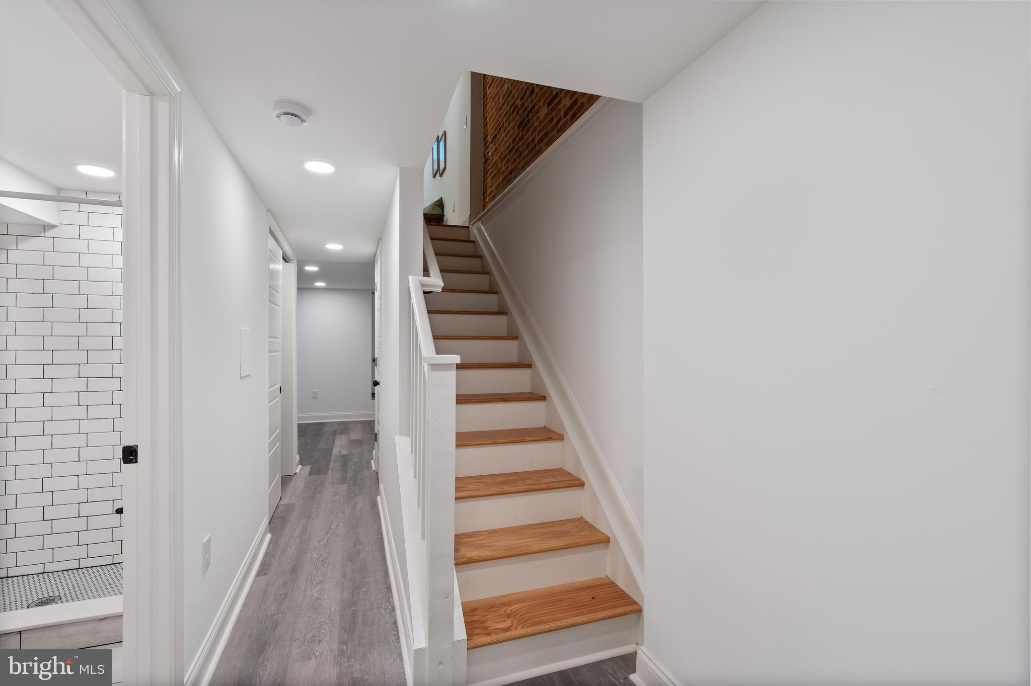 1352 Andre Street Baltimore, MD 21230 - Photo 25 of 52 a view of a hallway with wooden floor and entryway