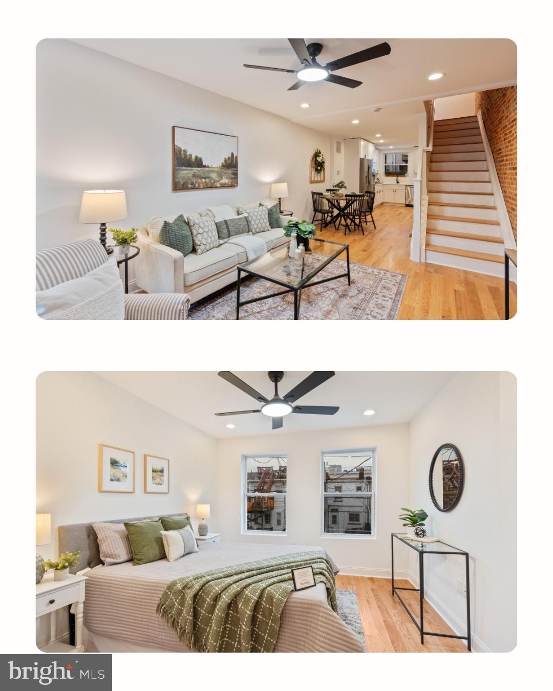 1352 Andre Street Baltimore, MD 21230 - Photo 6 of 52 a living room with furniture and view of kitchen