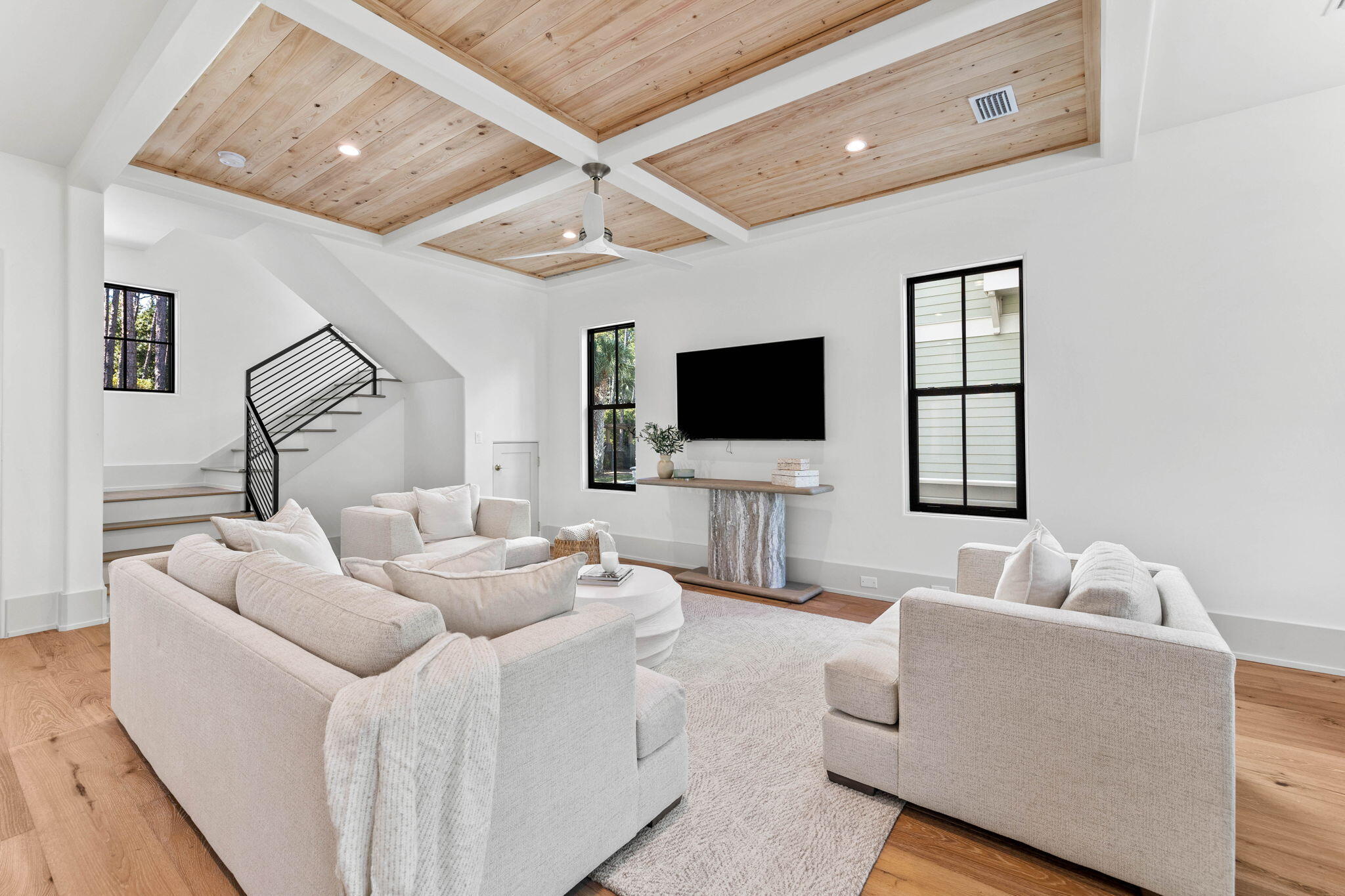 143 Redbud Ln Inlet Beach Inlet Beach, FL 32461 - Photo 14 of 62 a living room with furniture and a flat screen tv