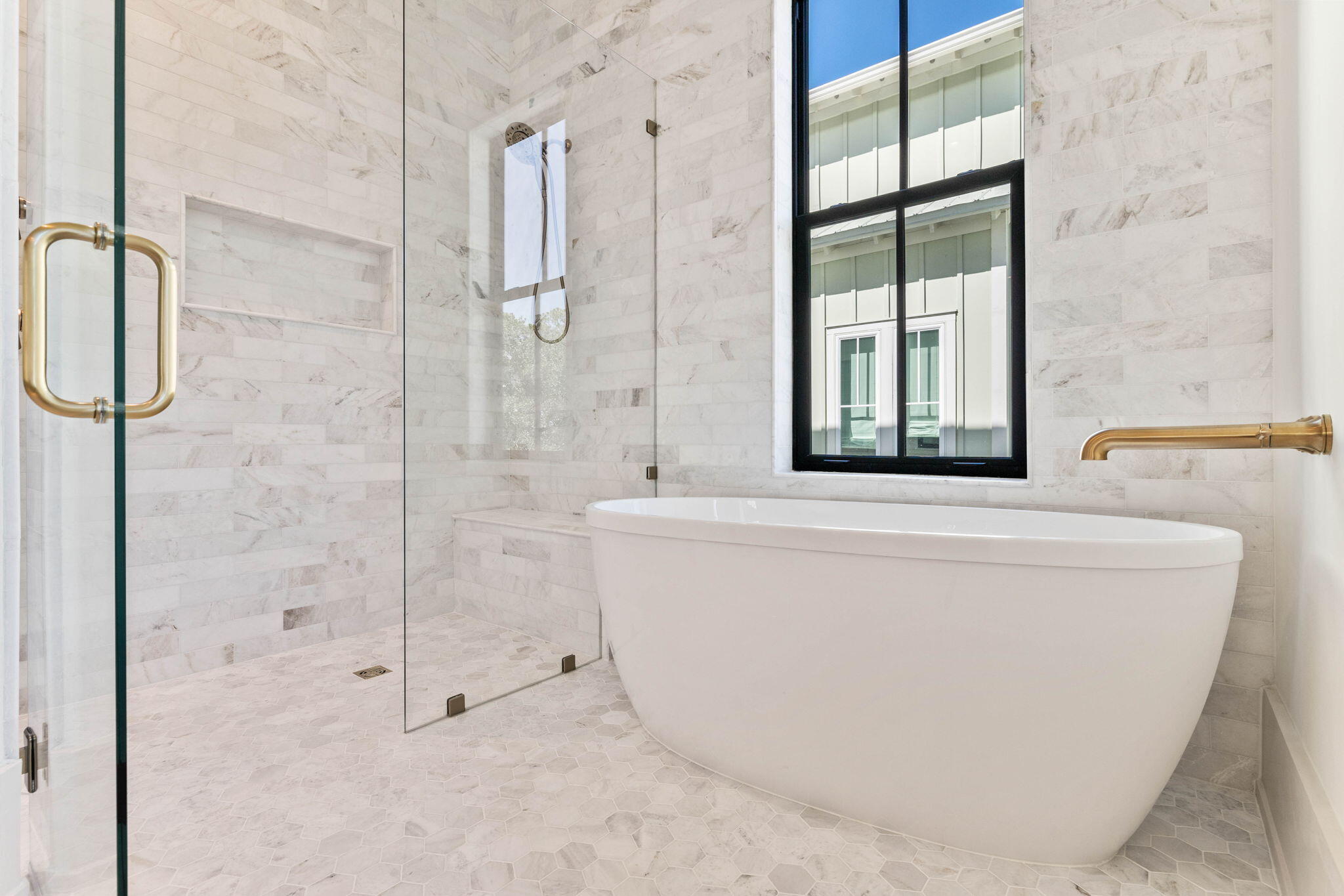 143 Redbud Ln Inlet Beach Inlet Beach, FL 32461 - Photo 24 of 62 a bathroom with a bathtub and shower