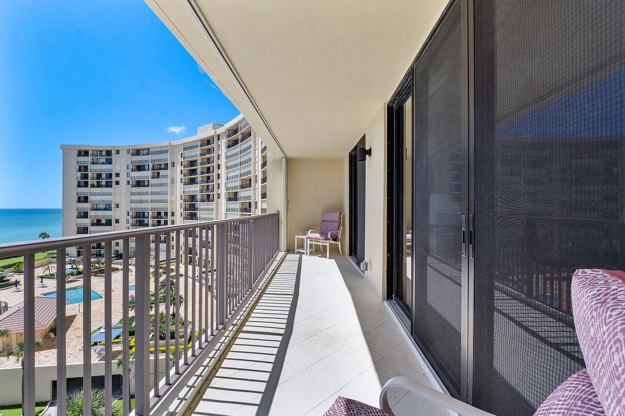 200 Ocean Trail Way, Unit 602 Jupiter, FL 33477 - Photo 34 of 50 a view of balcony with wooden floor