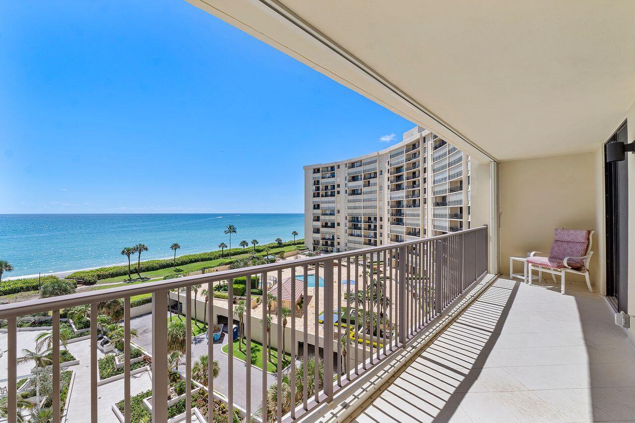 200 Ocean Trail Way, Unit 602 Jupiter, FL 33477 - Photo 35 of 50 a balcony with view of ocean