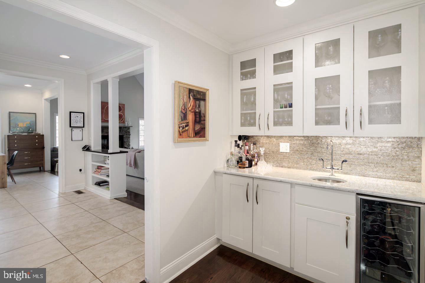 623 Broad Acres Road Penn Valley, PA 19072 - Photo 13 of 31 Butler's Pantry with wine cooler and sink