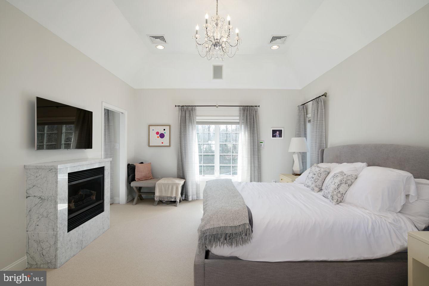 623 Broad Acres Road Penn Valley, PA 19072 - Photo 16 of 31 Master Suite with fireplace and vaulted ceiling