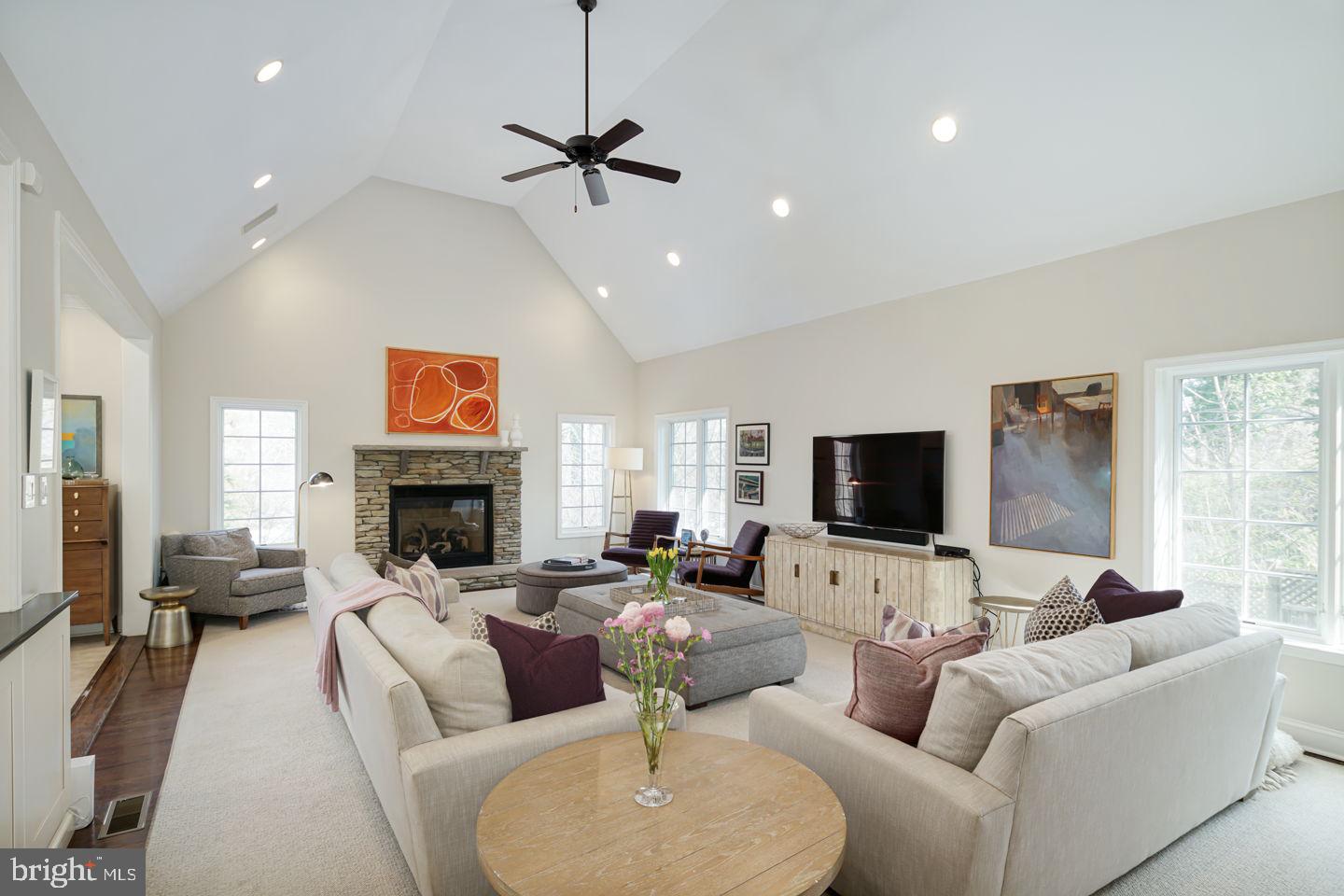 623 Broad Acres Road Penn Valley, PA 19072 - Photo 9 of 31 Family Room with vaulted ceilings