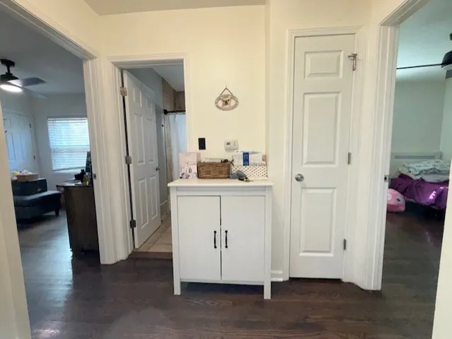 a view of kitchen with livingroom and entryway