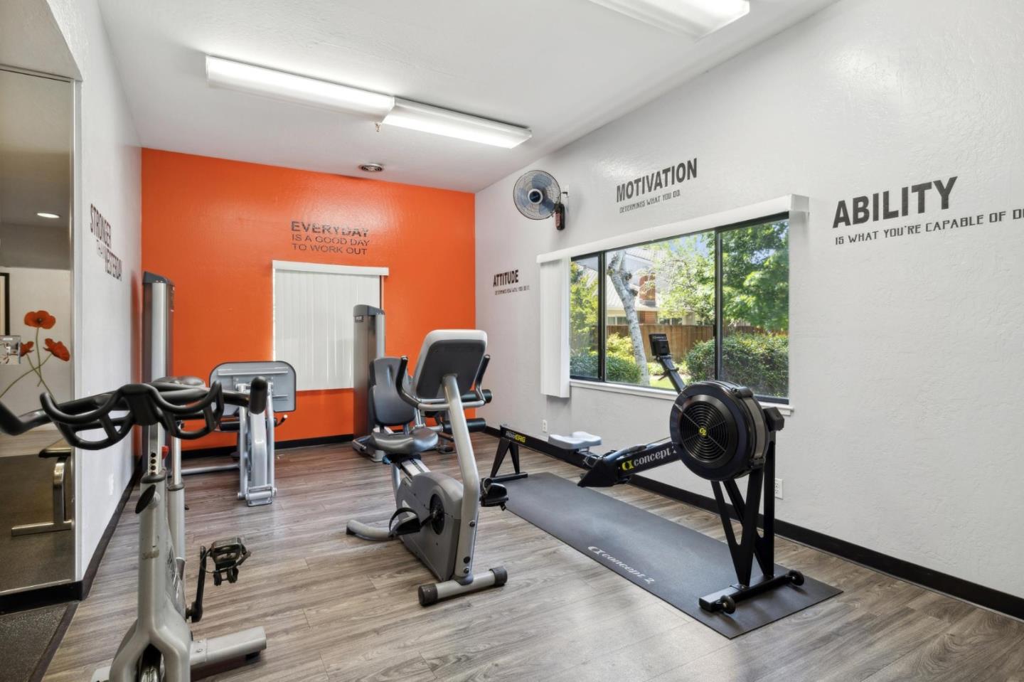 10892 Northfield Square Cupertino, CA 95014 - Photo 62 of 78 a view of a room with gym equipment