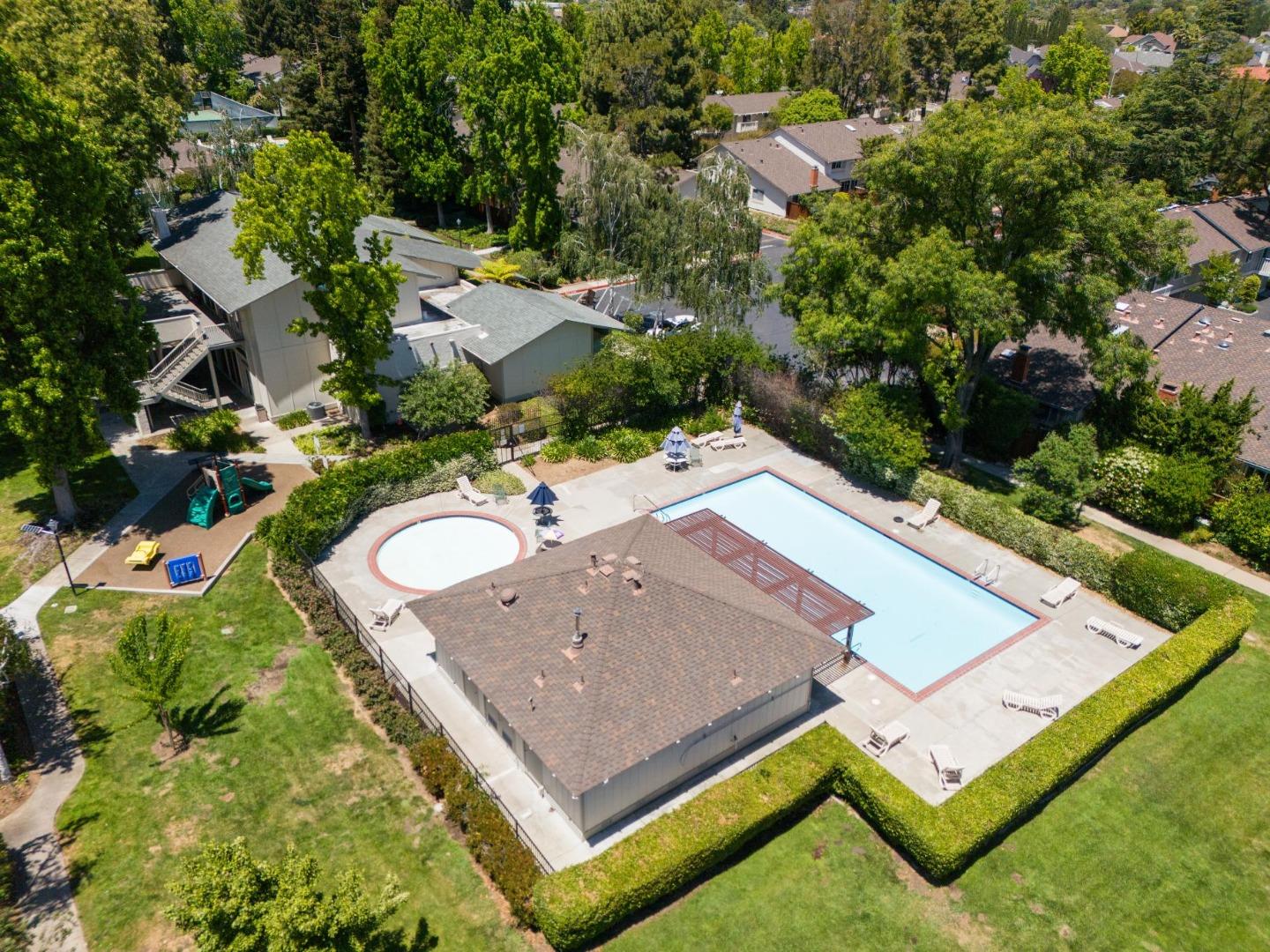 10892 Northfield Square Cupertino, CA 95014 - Photo 76 of 78 an aerial view of a residential houses with yard