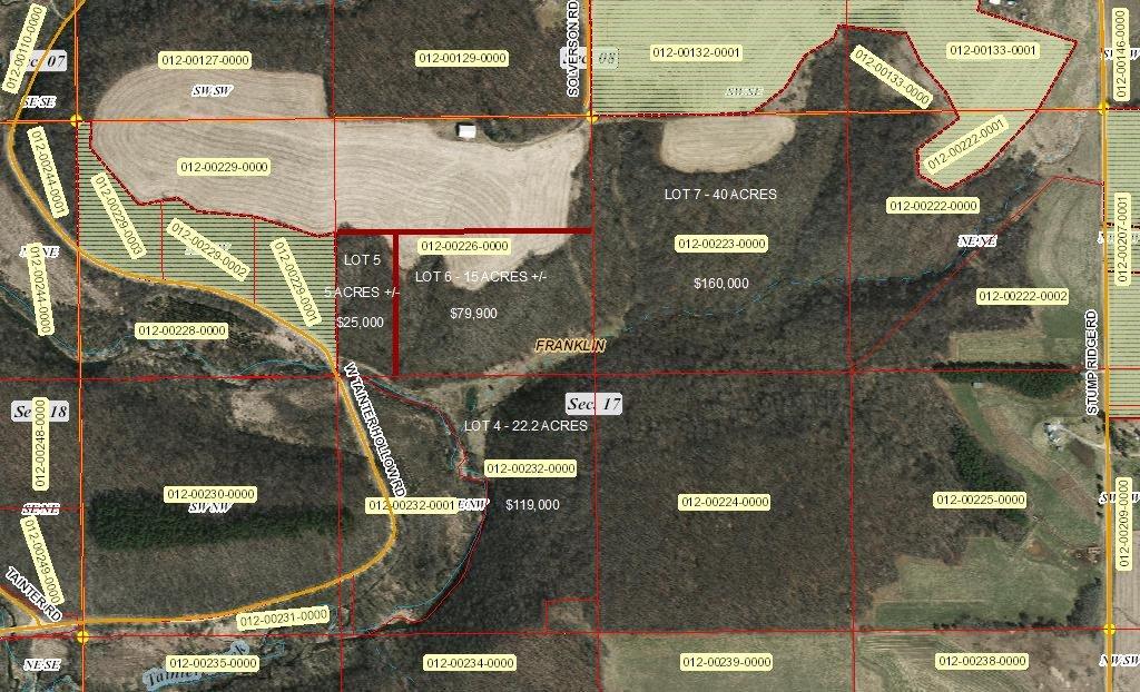 Lot 4 West Tainter Hollow Road West Viroqua, WI 54665 - Photo 1 of 1 TAINTER HOLLOW LOTS 4,5,6,7