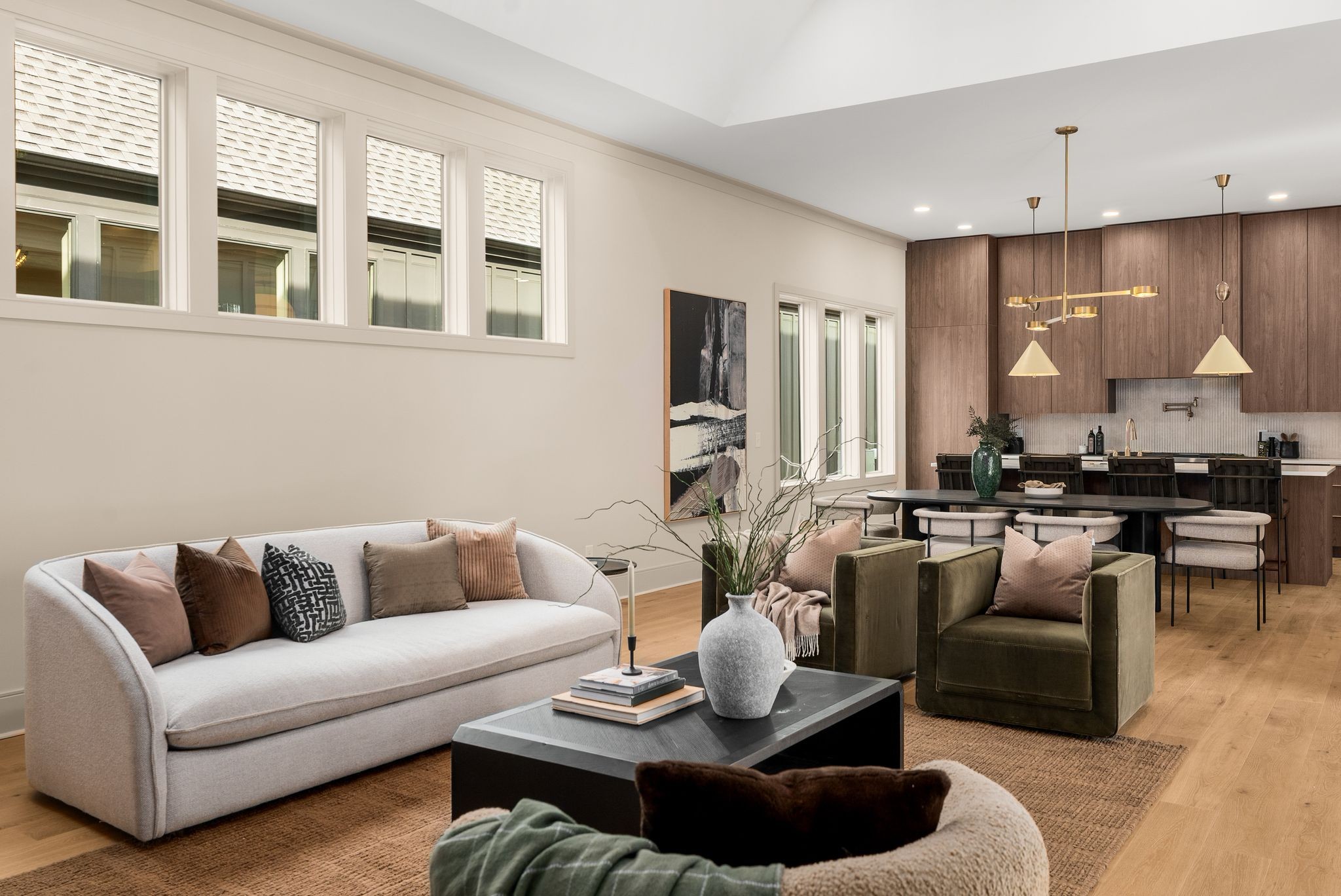 2306 Riverside Drive Nashville, TN 37216 - Photo 17 of 44 a living room with furniture kitchen view and a large window